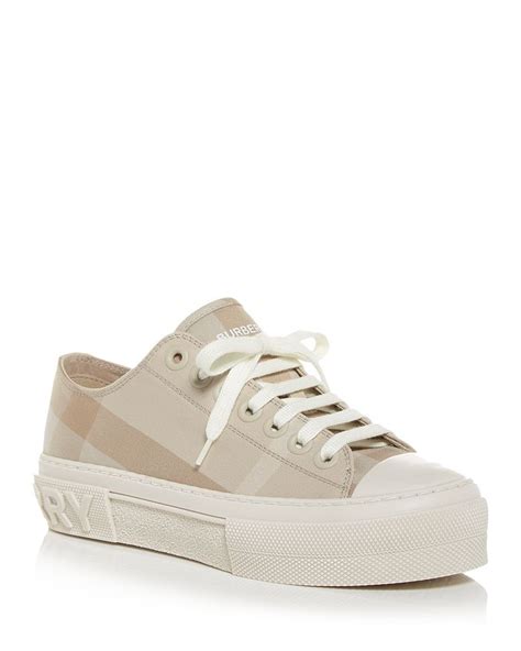 burberry women's jack vintage check platform low top sneakers|vintage jack low top sneakers.